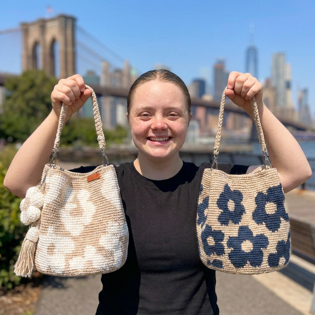 Crochet Flower Bag